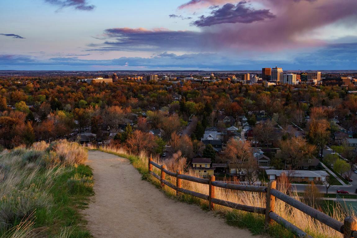 Hiking path near Boise, ID