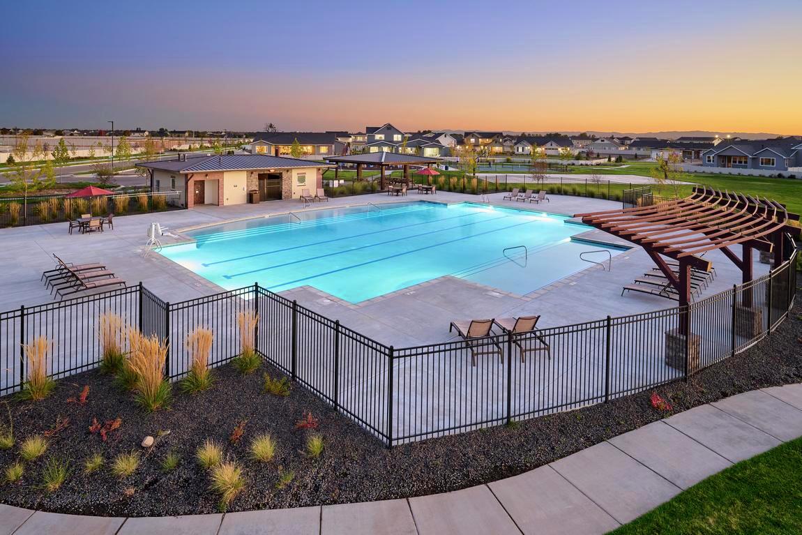 Swimming pool amenity from The Oaks North