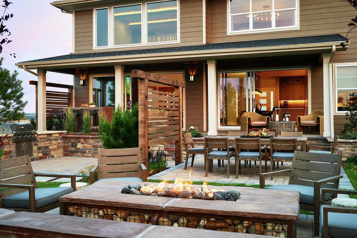 outdoor fireplace