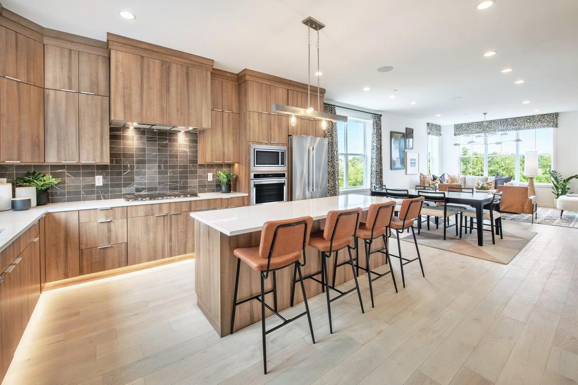 kitchen with accent lighting