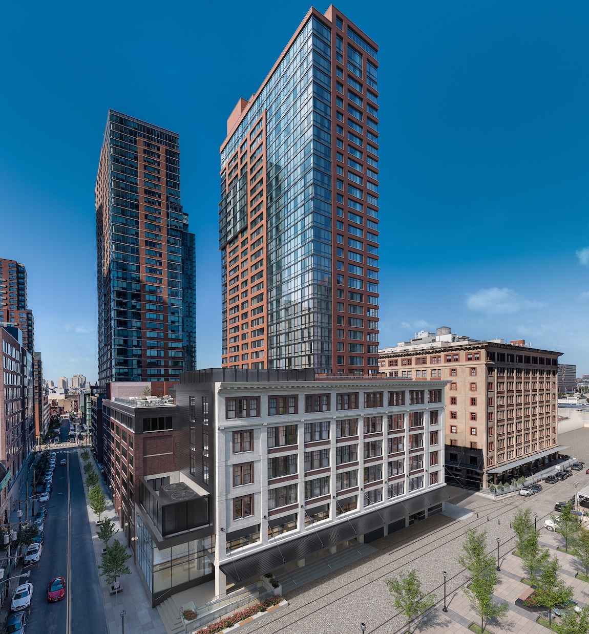 Exterior of 151 Bay Street at Provost Square in Jersey City, NJ