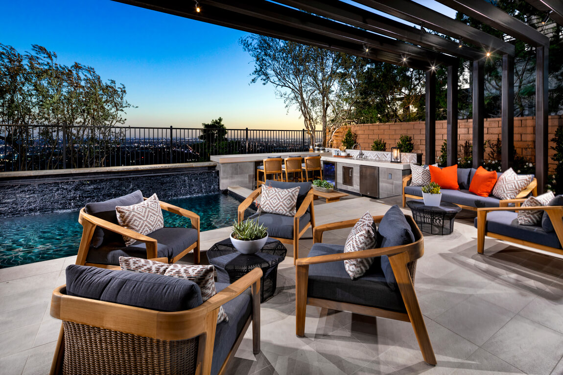 Luxury bar patio idea for entertaining