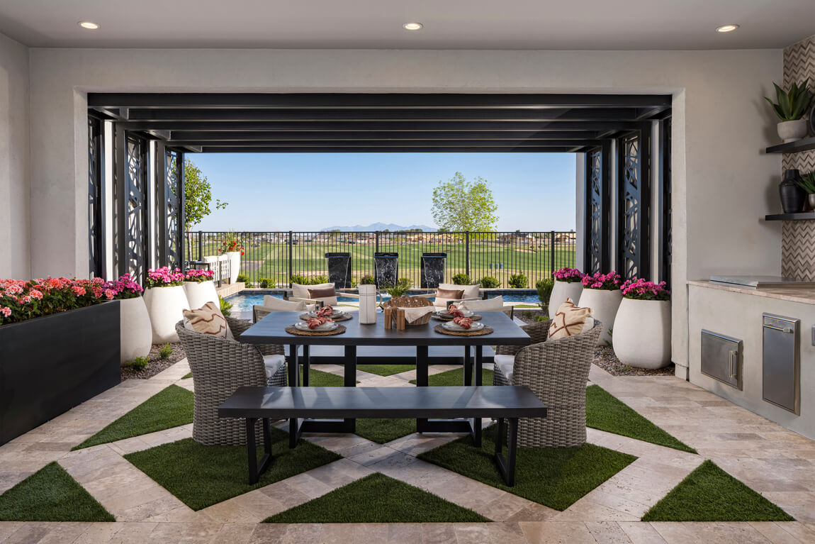 Outdoor dining inspiration with a luxury patio decor