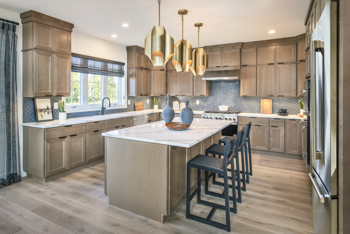 Luxe kitchen design in home from Carriages at Berkeley