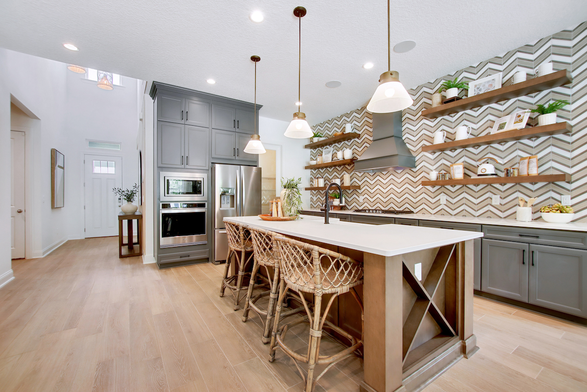 Modern Kitchen from Toll Brothers quick move-in home in Northeast Florida