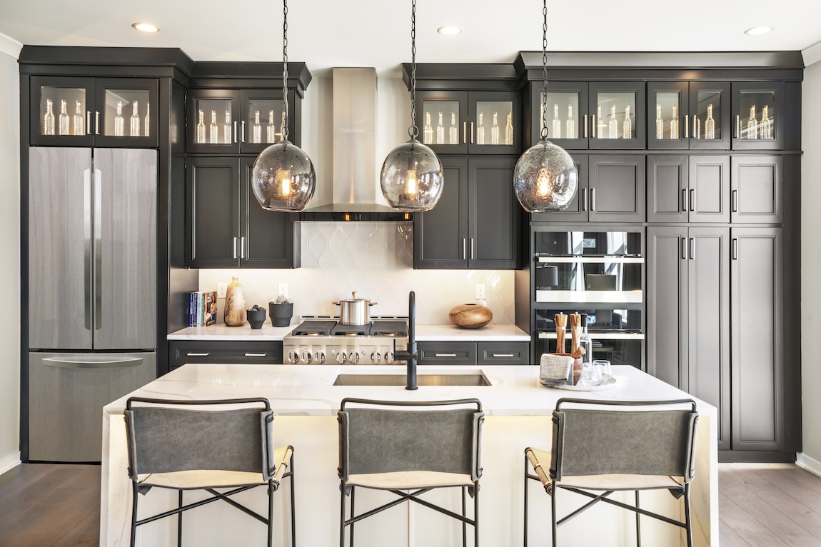 Transitional kitchen design from home at The Townhomes at Van Wyck Mews