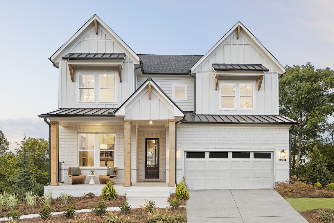 modern farmhouse home design from Chimney creek in Cumming, Georgia