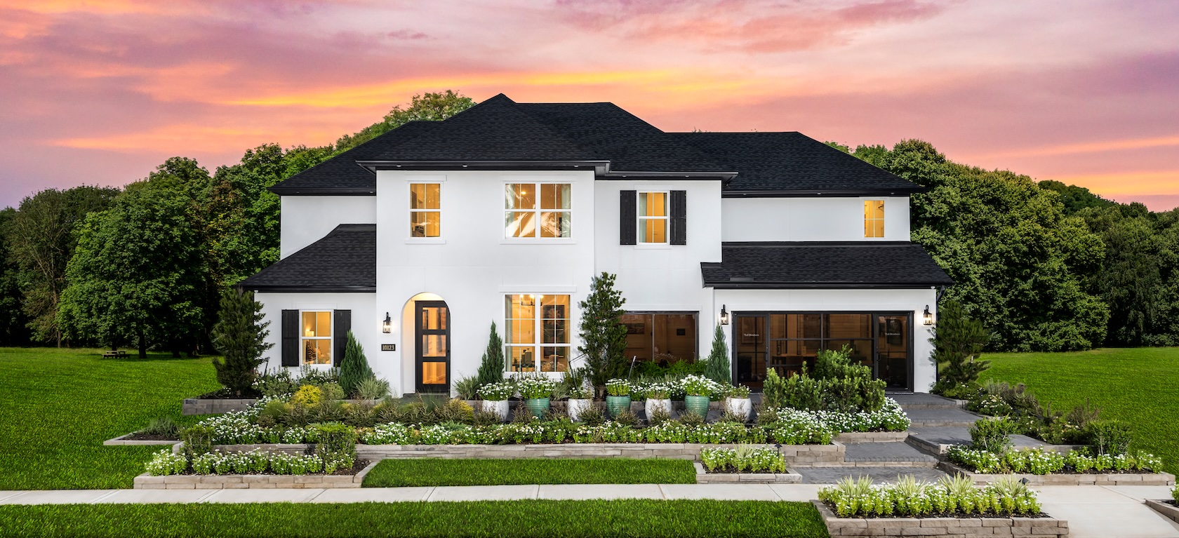 exterior of modern home