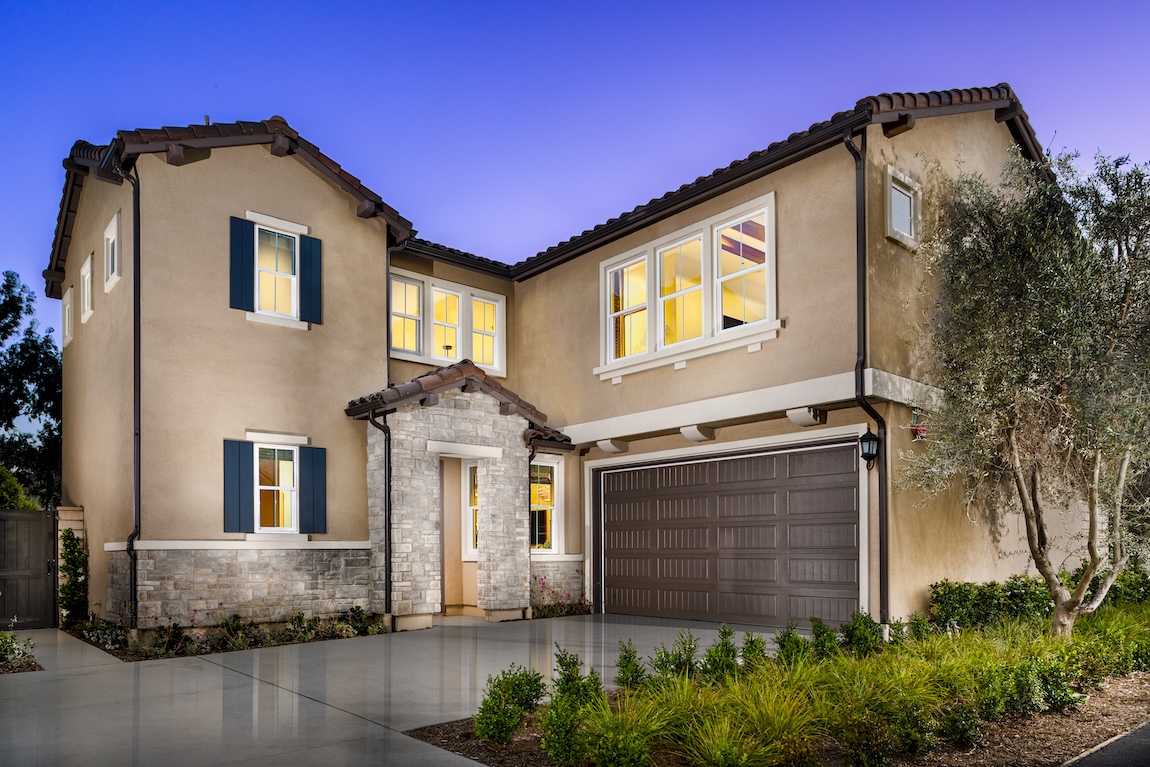 Mediterranean-style quick move-in home exterior in Placentia, California