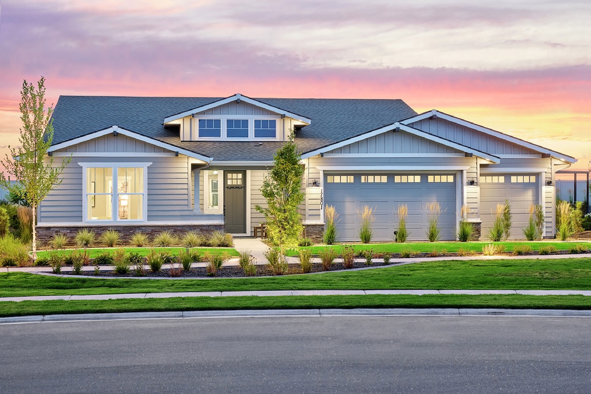 exterior of quick move-in home in Idaho