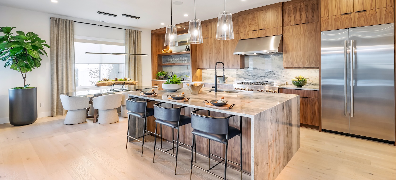 kitchen island and lighting