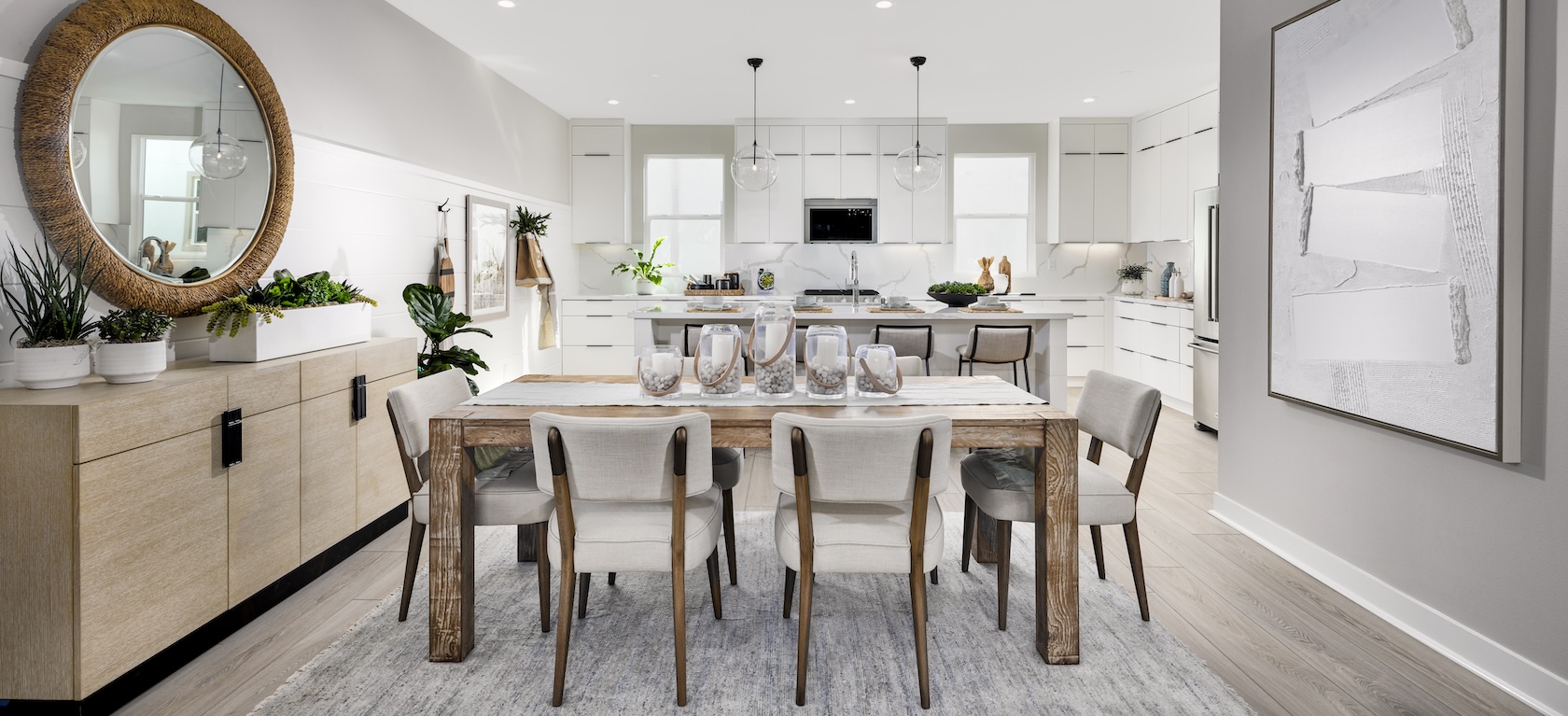 modern dining room table