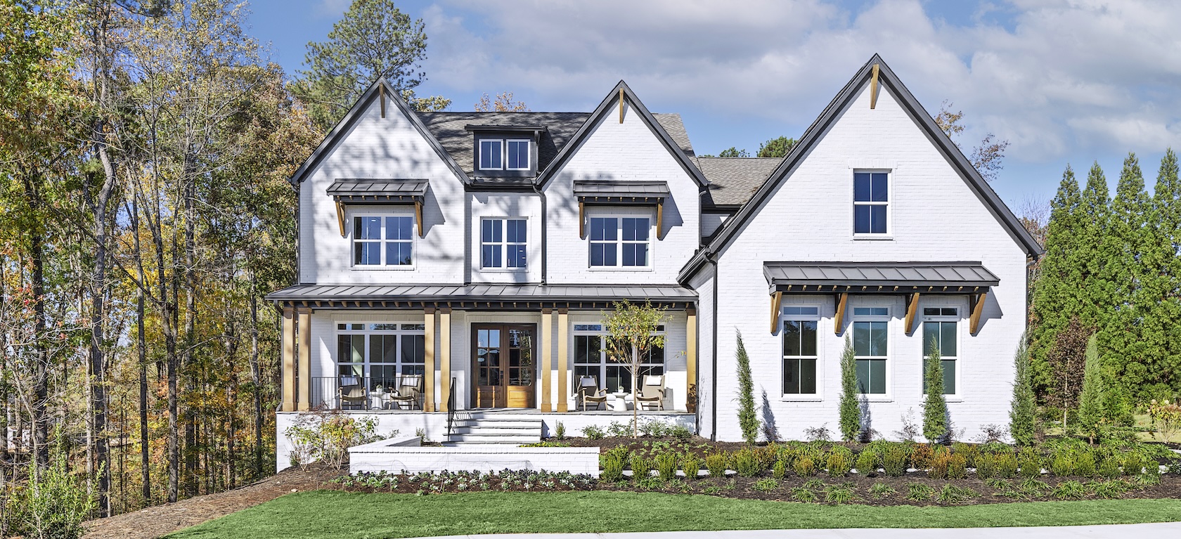 exterior of modern farmhouse