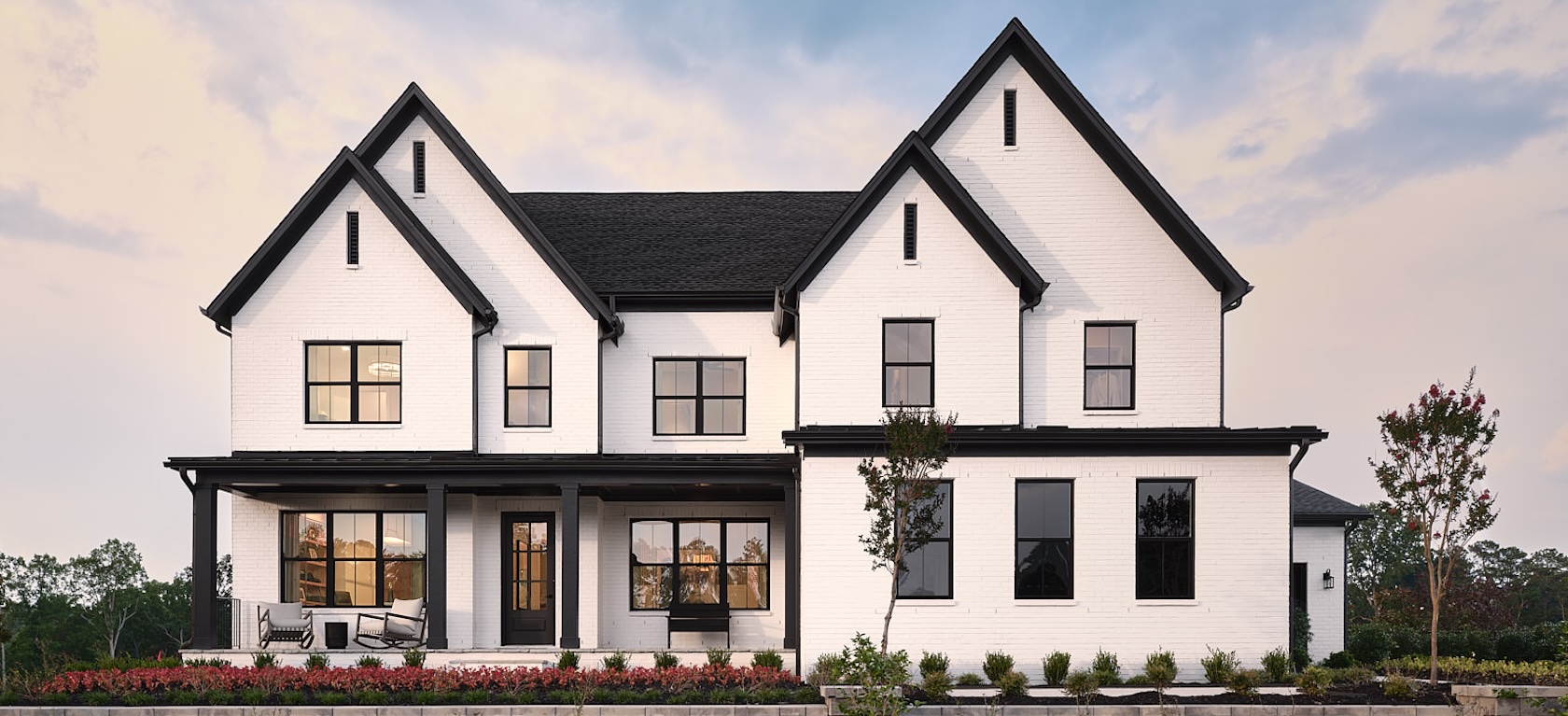 exterior of modern farmhouse