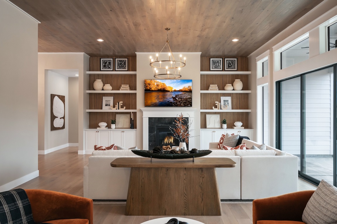 a charming great room any homeowner would fall in love with