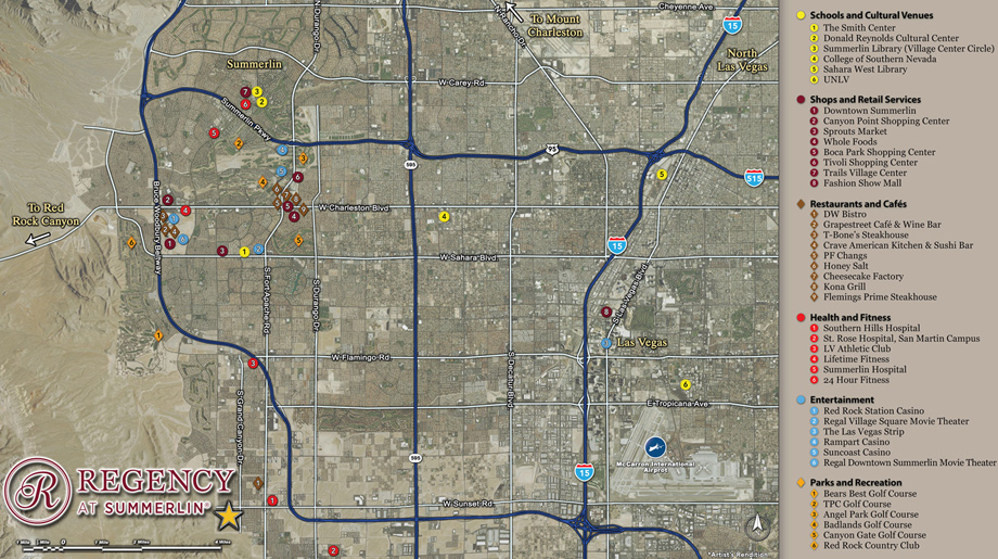 Summerlin Las Vegas Map